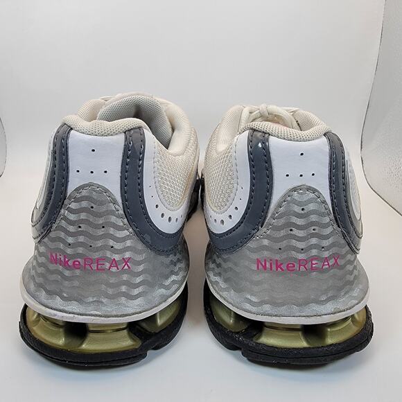 Nike Reax Run 5 Women’s Running Shoes White Silver Pink Size 8.5 No Inserts - Picture 7 of 15